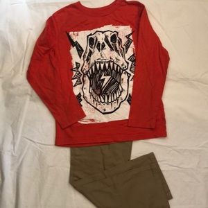 Pre loved shirt and new pant with tag